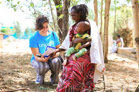 Working for UNICEF .